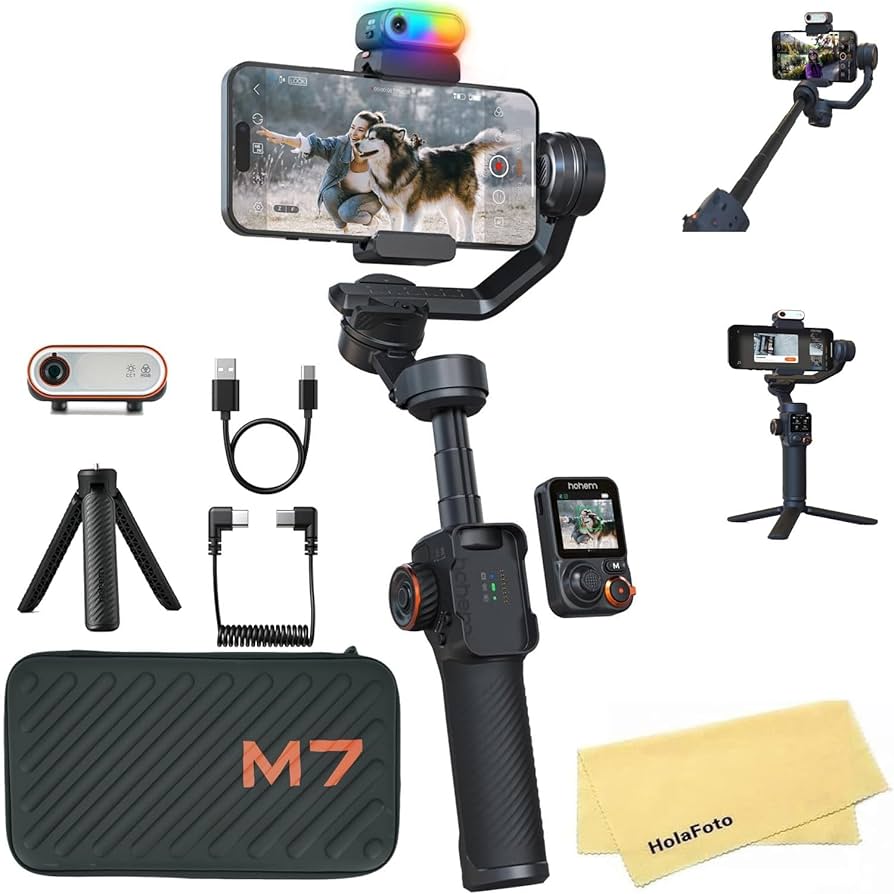 Hohem iSteady M7 スマートフォン用ジンバル Amazon.com: hohem iSteady M7 Gimbal Stabilizer for iPhone